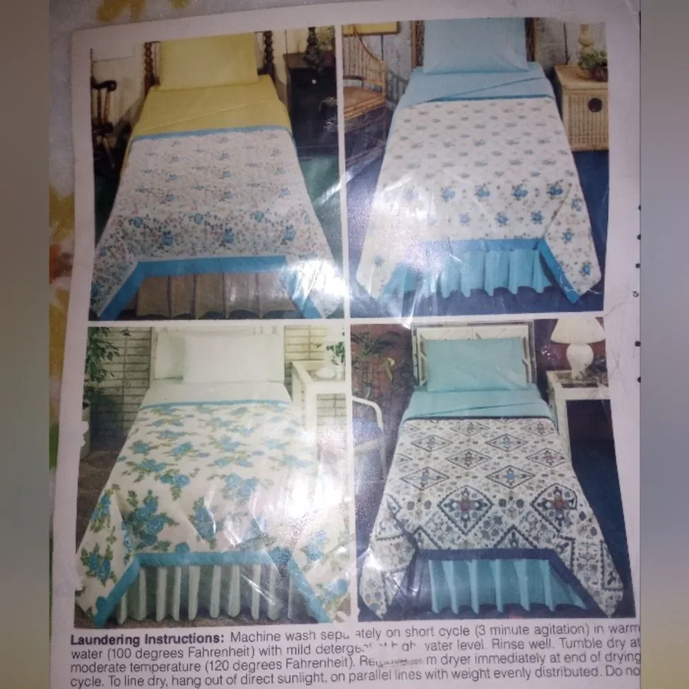 Vintage Restful Printed Blanket Yellow Floral Design Twin/Full Size 72x90In NWT